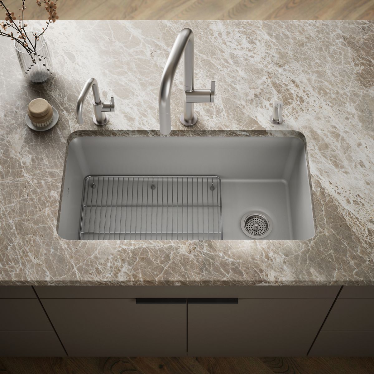 Cairn® 33-1/2" undermount single-bowl kitchen sink