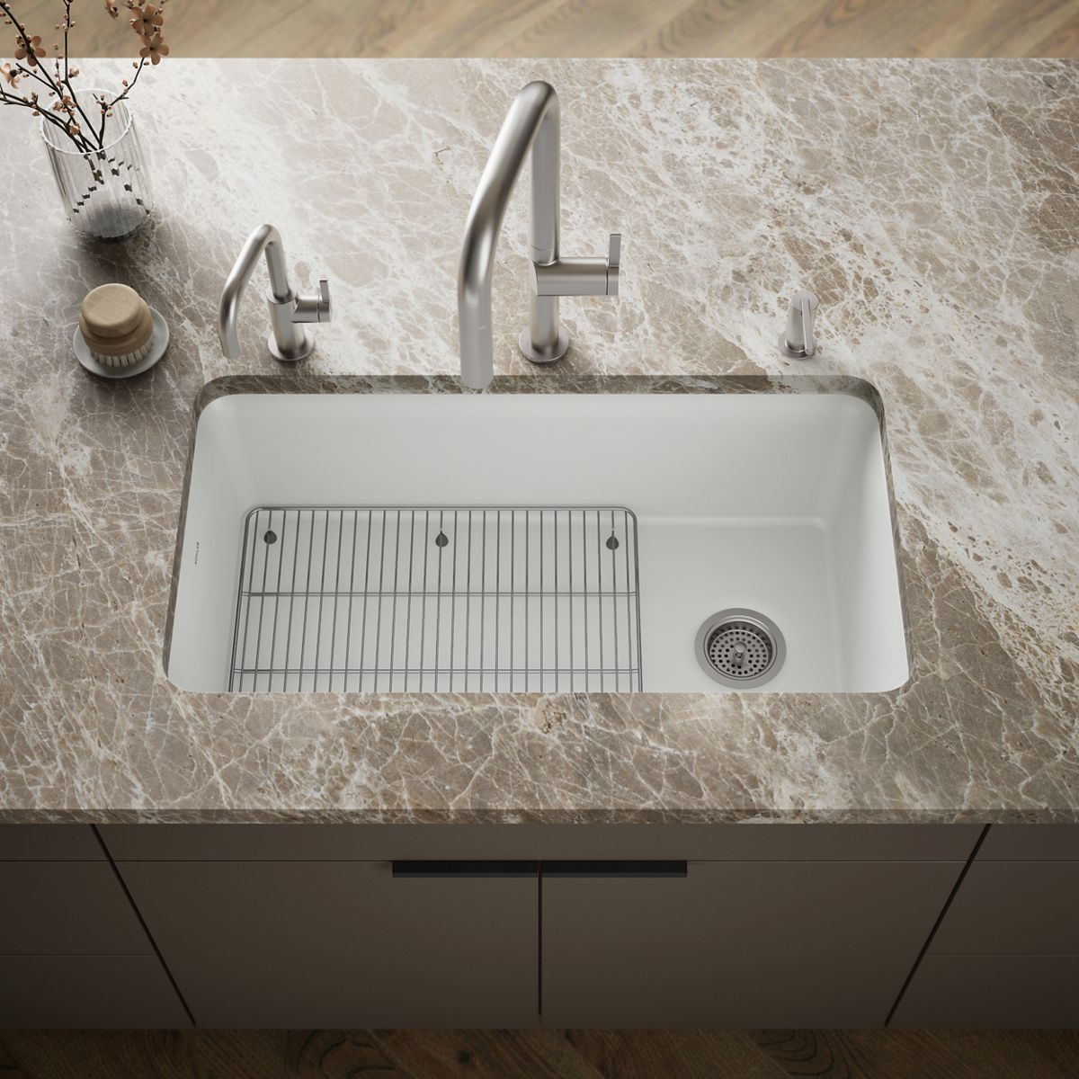 Cairn® 33-1/2" undermount single-bowl kitchen sink
