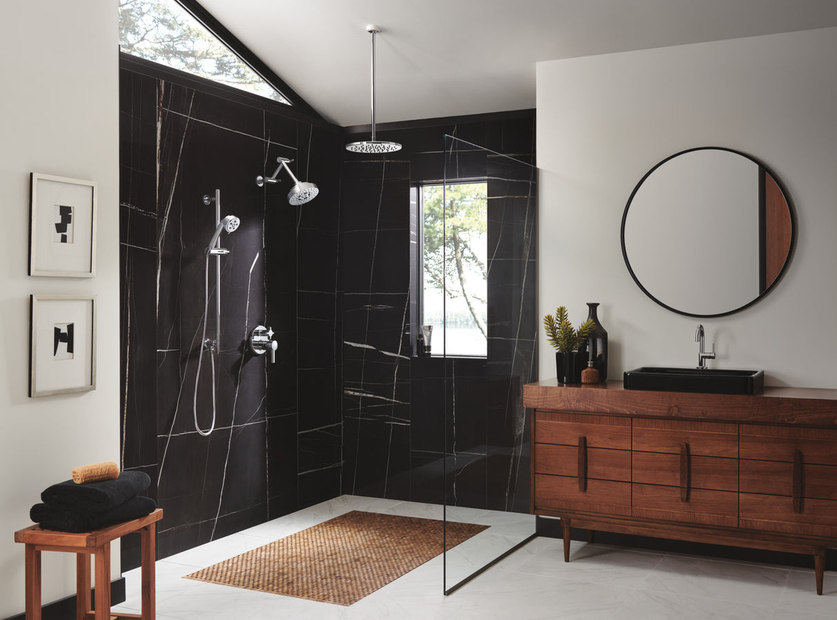 Odin Pressure Balance Valve with Integrated 6-Function Diverter Trim - Less Handles