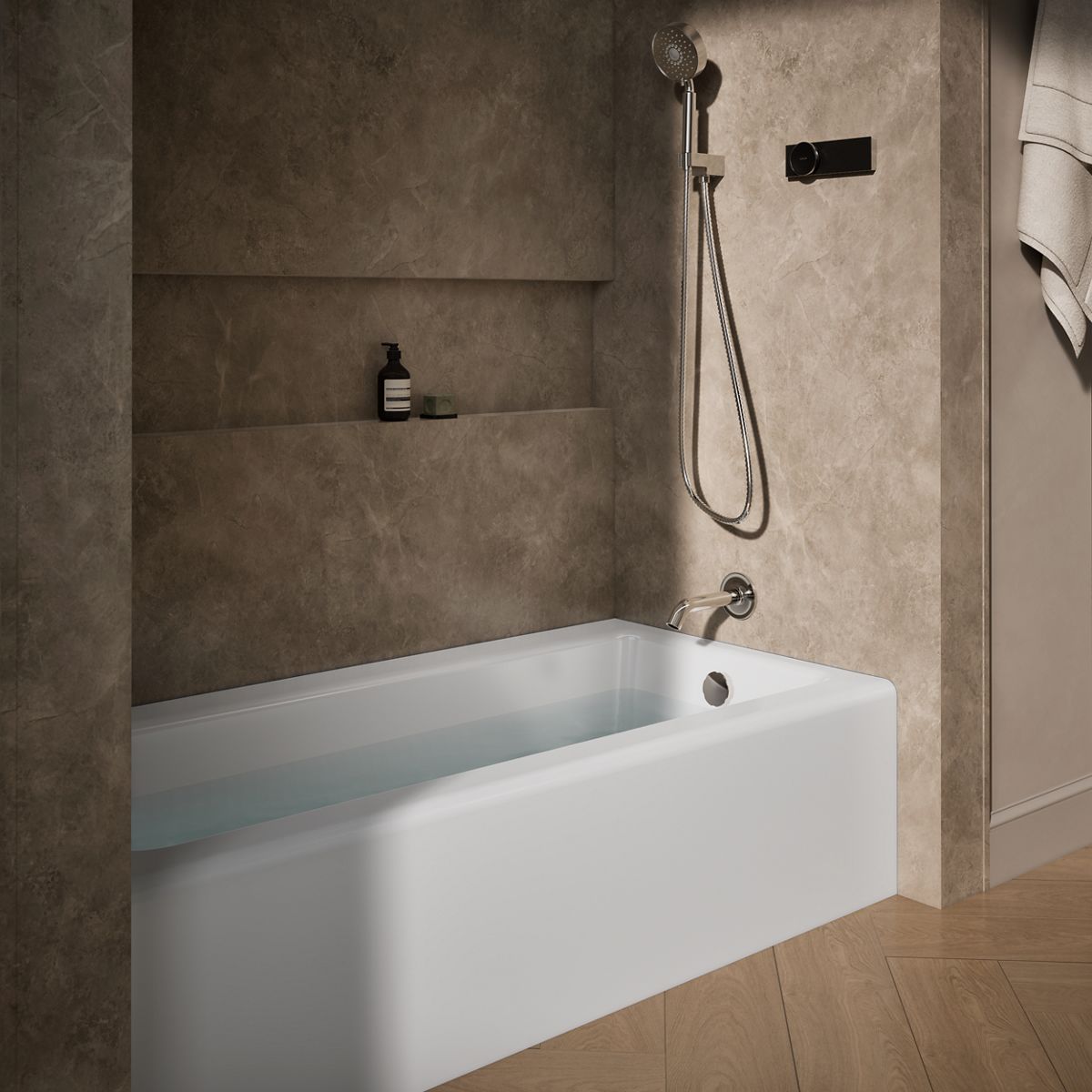Bellwether® 66" x 32" alcove bath, right drain