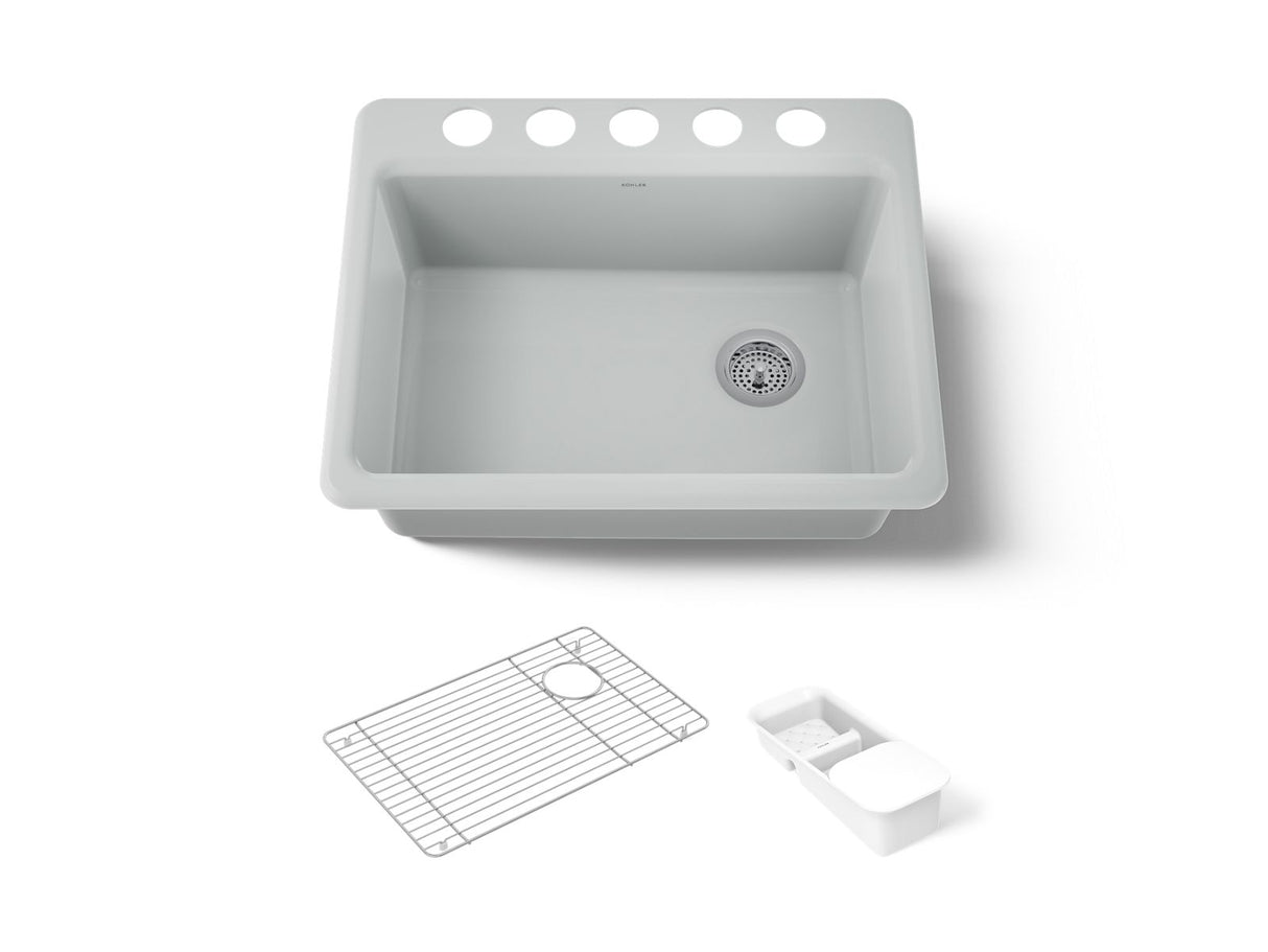 Riverby® 27" undermount single-bowl workstation kitchen sink