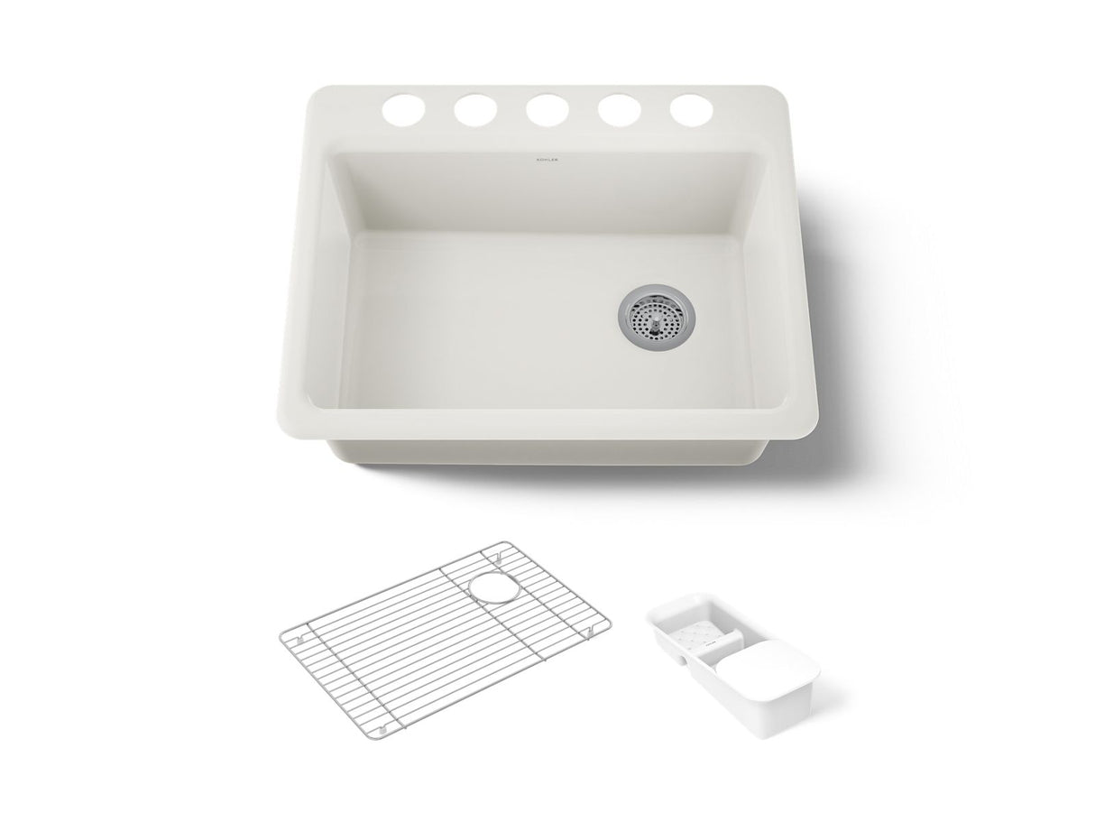 Riverby® 27" undermount single-bowl workstation kitchen sink