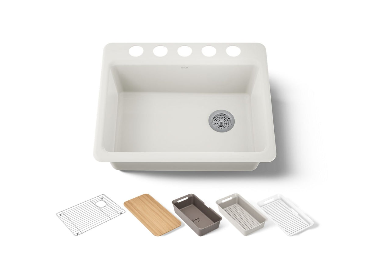 Riverby® 27" undermount single-bowl workstation kitchen sink