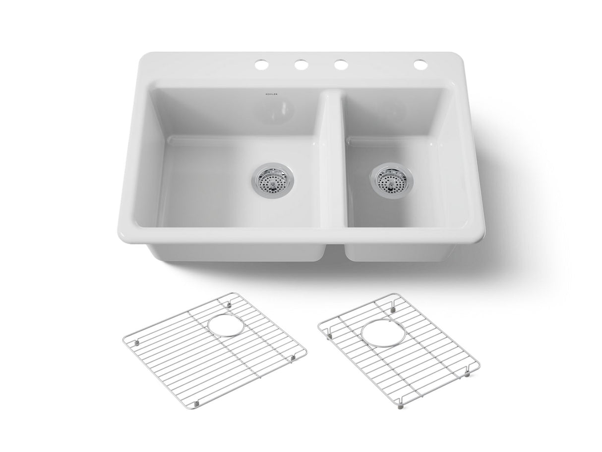 Riverby® 33" top-mount double-bowl kitchen sink