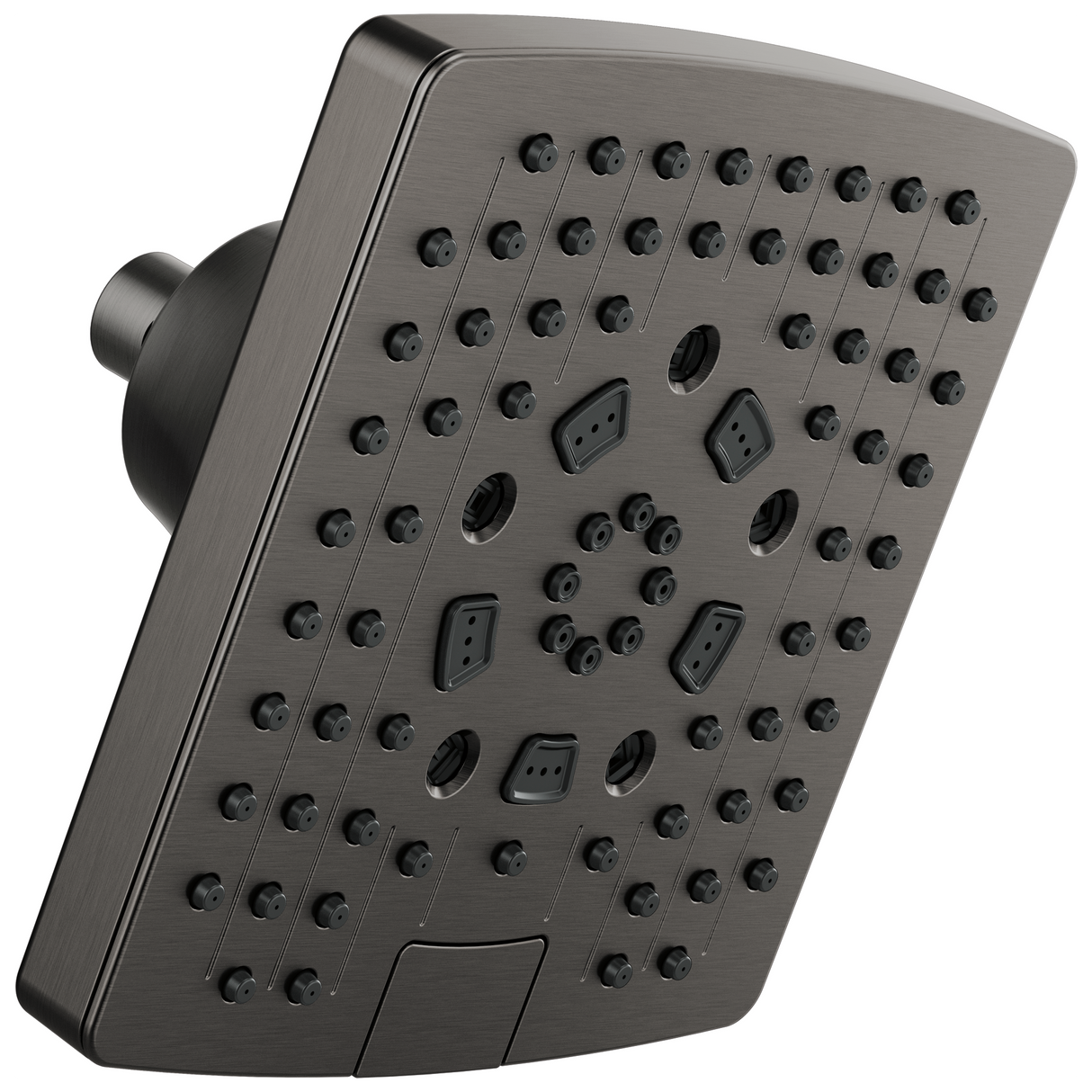 Essential Shower Series 7" Linear Square H2Okinetic Multi-Function Wall Mount Shower Head - 2.5 GPM