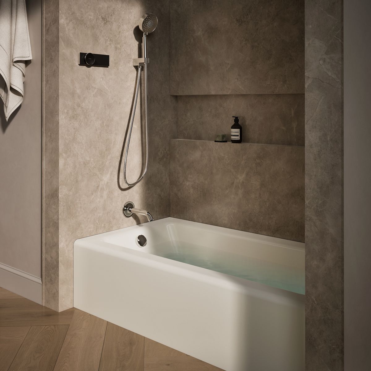 Bellwether® 60" x 32" alcove bath, left drain