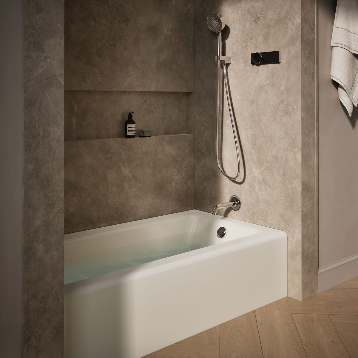Bellwether® 60" x 32" alcove bath, right drain