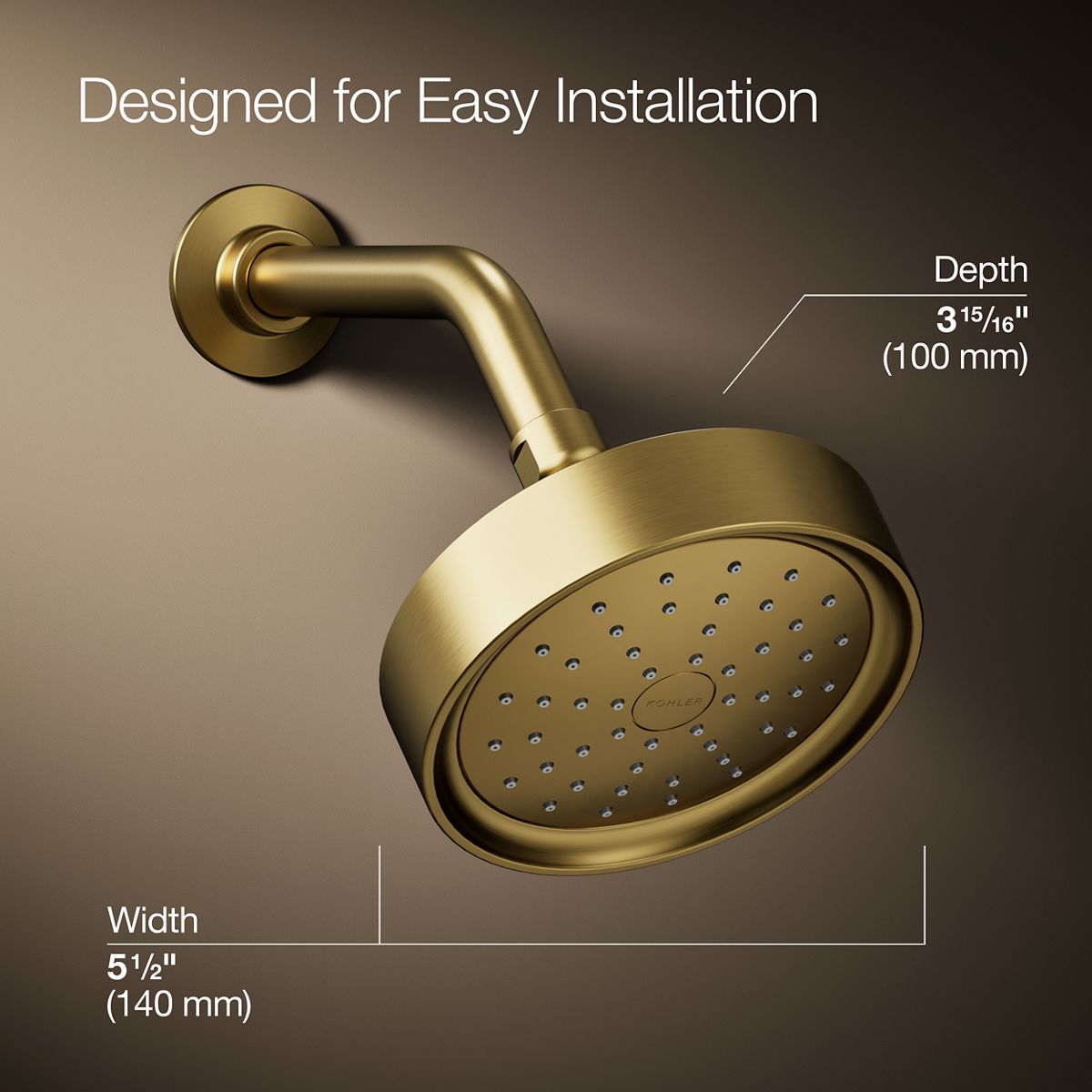 Purist® Single-function showerhead, 1.5 gpm