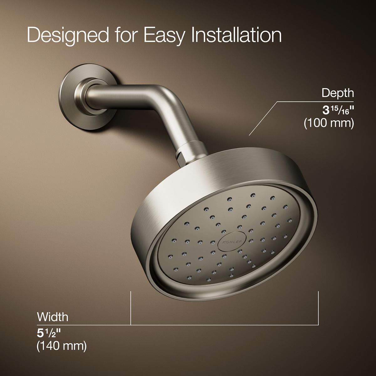 Purist® Single-function showerhead, 1.75 gpm