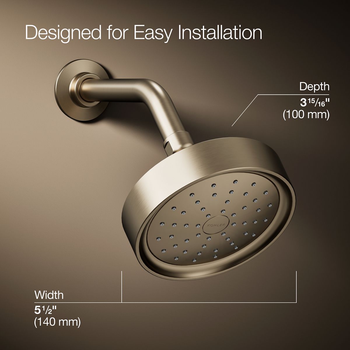 Purist® Single-function showerhead, 1.5 gpm