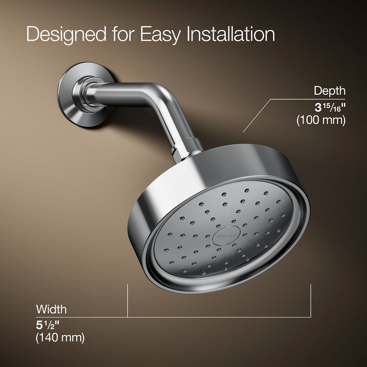 Purist® Single-function showerhead, 1.5 gpm