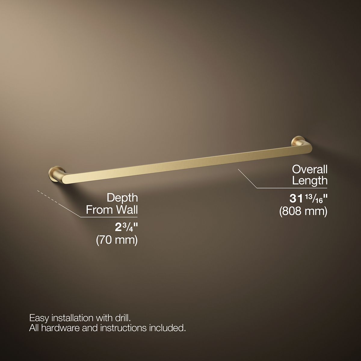 Avid® 30" towel bar