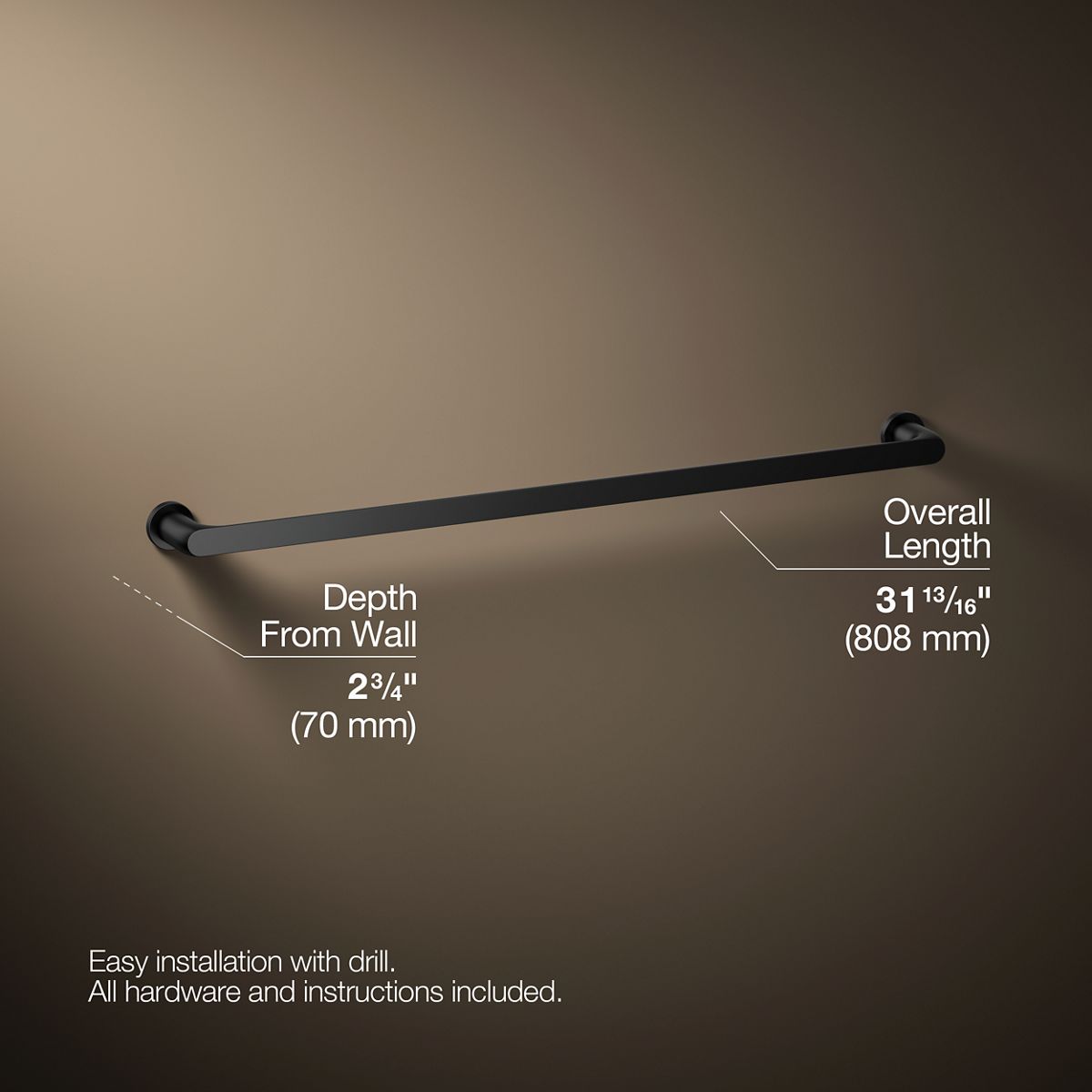 Avid® 30" towel bar
