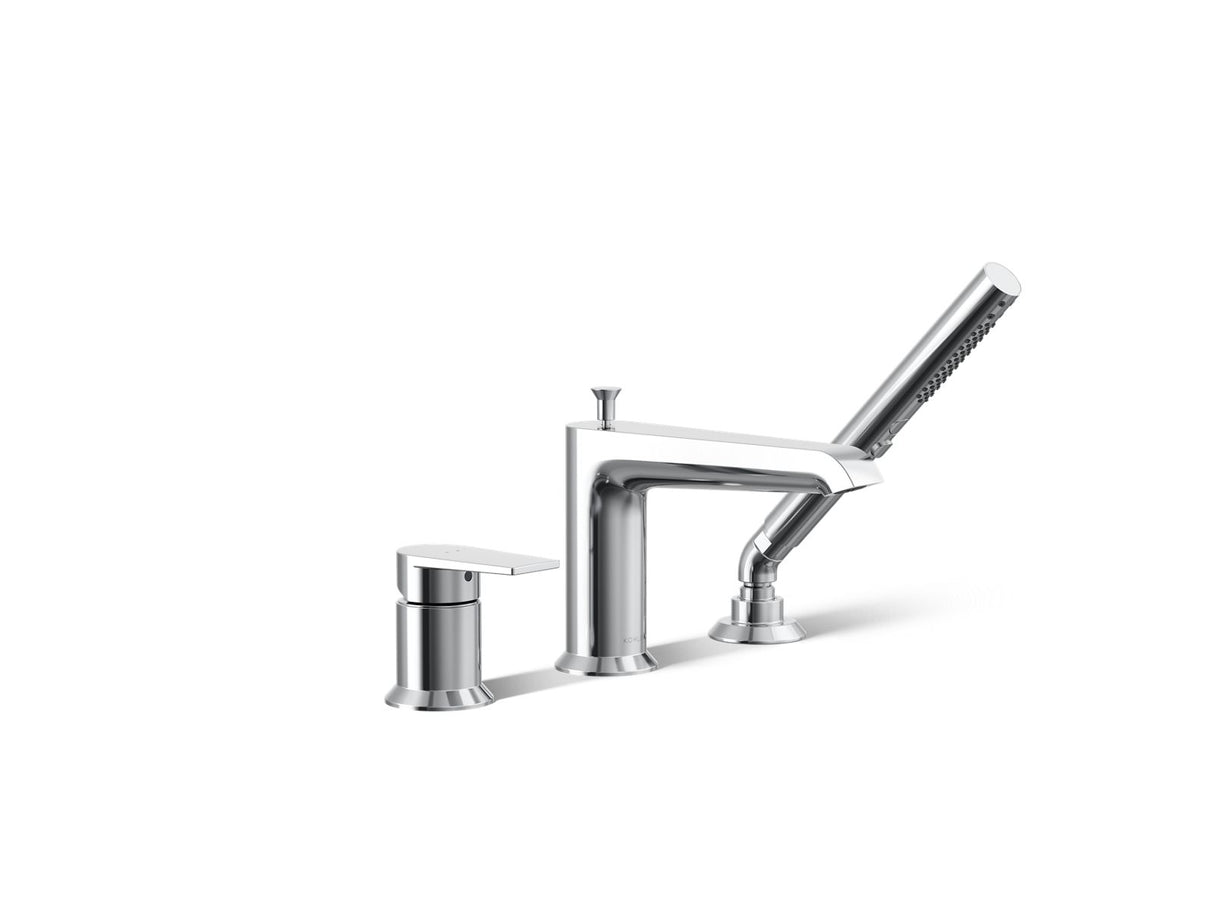 Hint® Deck-mount bath faucet with handshower