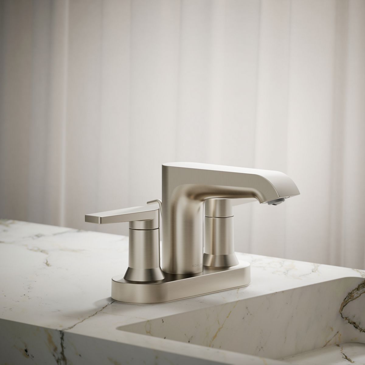 Hint® Centerset bathroom sink faucet, 1.2 gpm