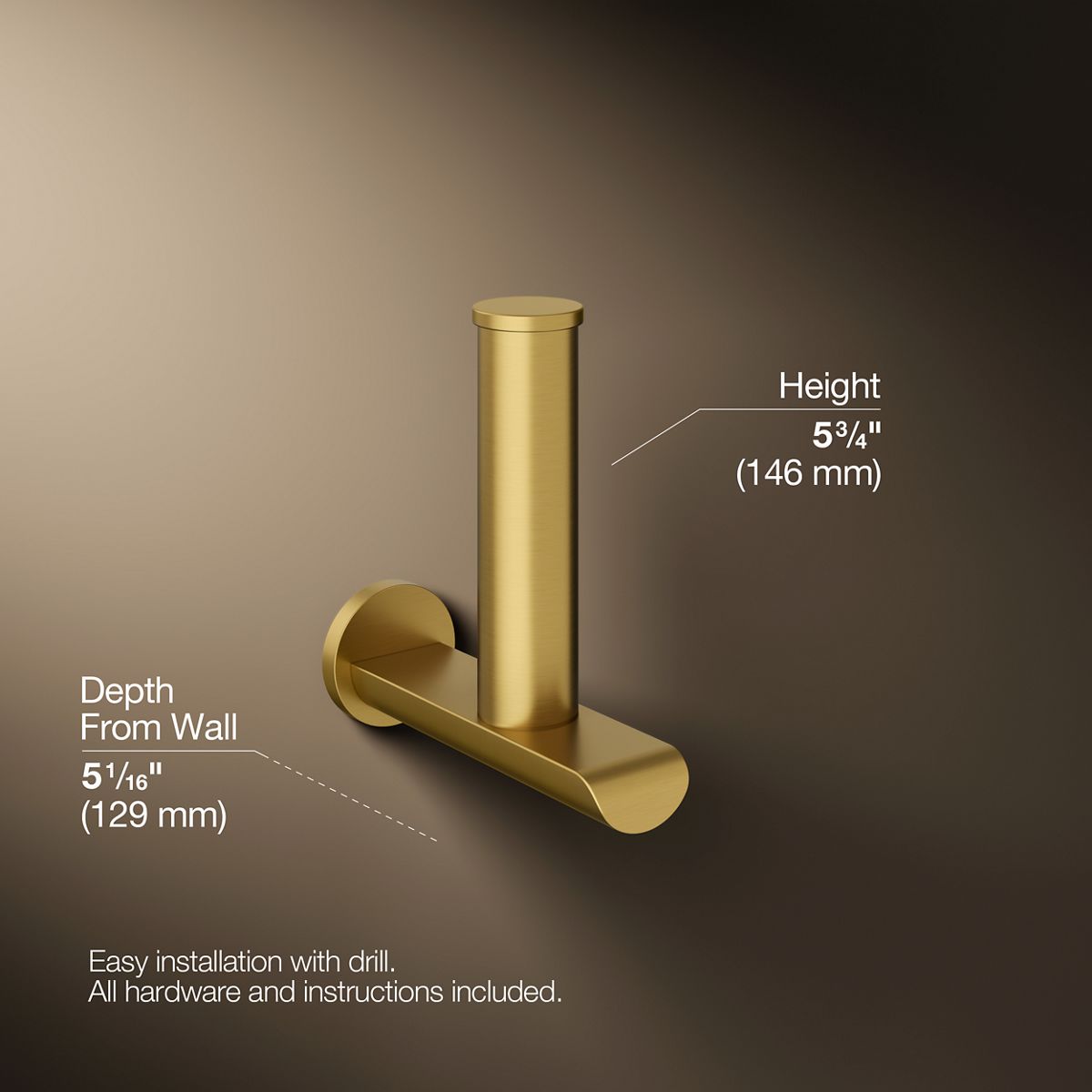 Avid® Vertical toilet paper holder