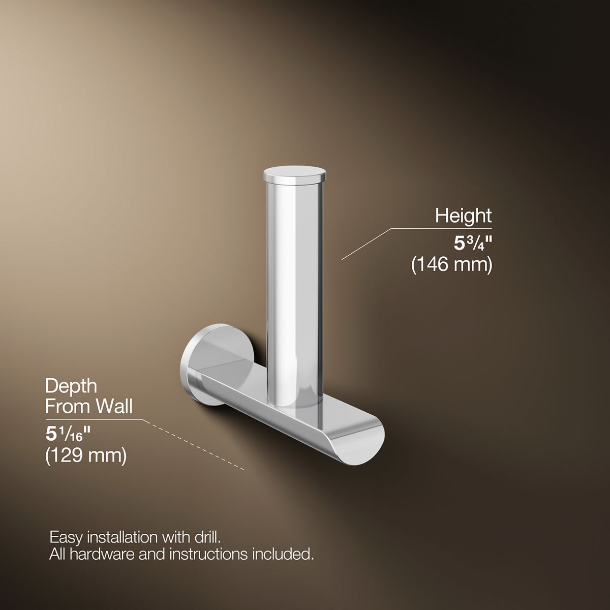 Avid® Vertical toilet paper holder