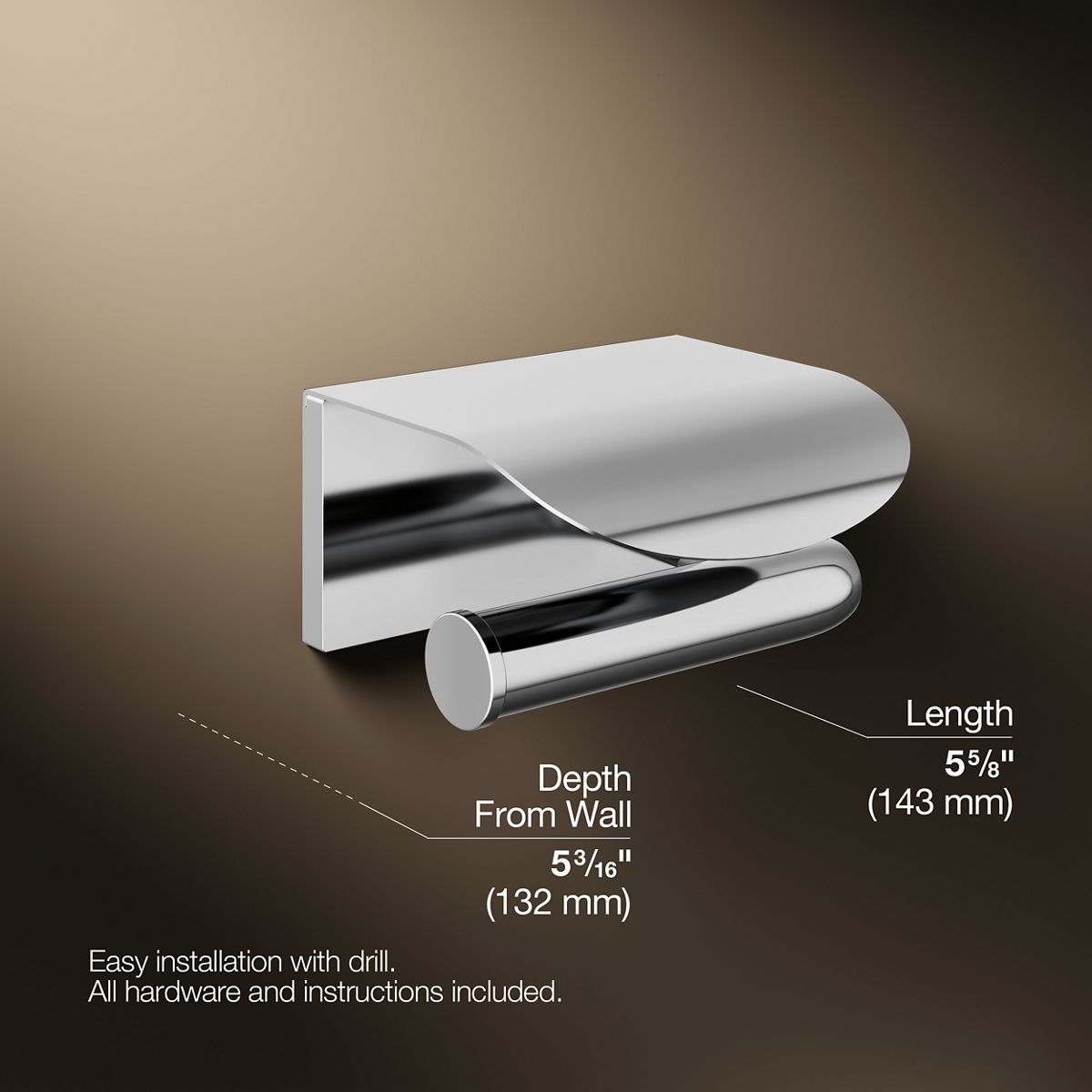 Avid® Covered toilet paper holder