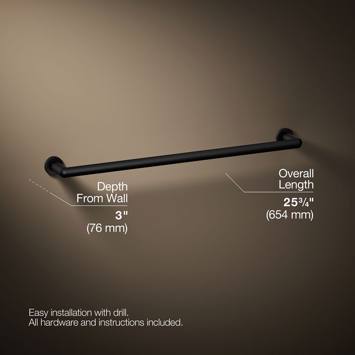 Kumin™ 24" towel bar