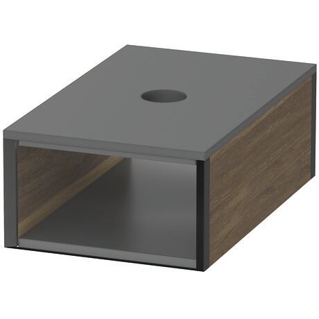 Duravit Solid Wood Drawer Organizer, Walnut/Black Diamond - image 1
