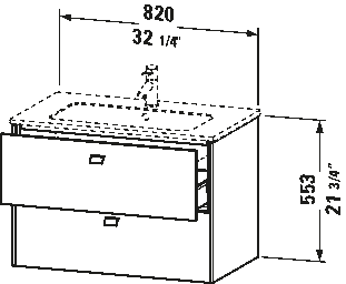 Brioso Vanity Cabinet