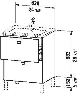 Brioso Vanity Cabinet