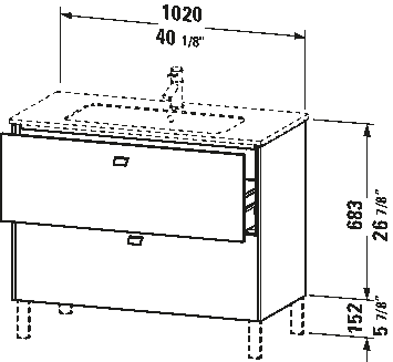 Brioso Vanity Cabinet
