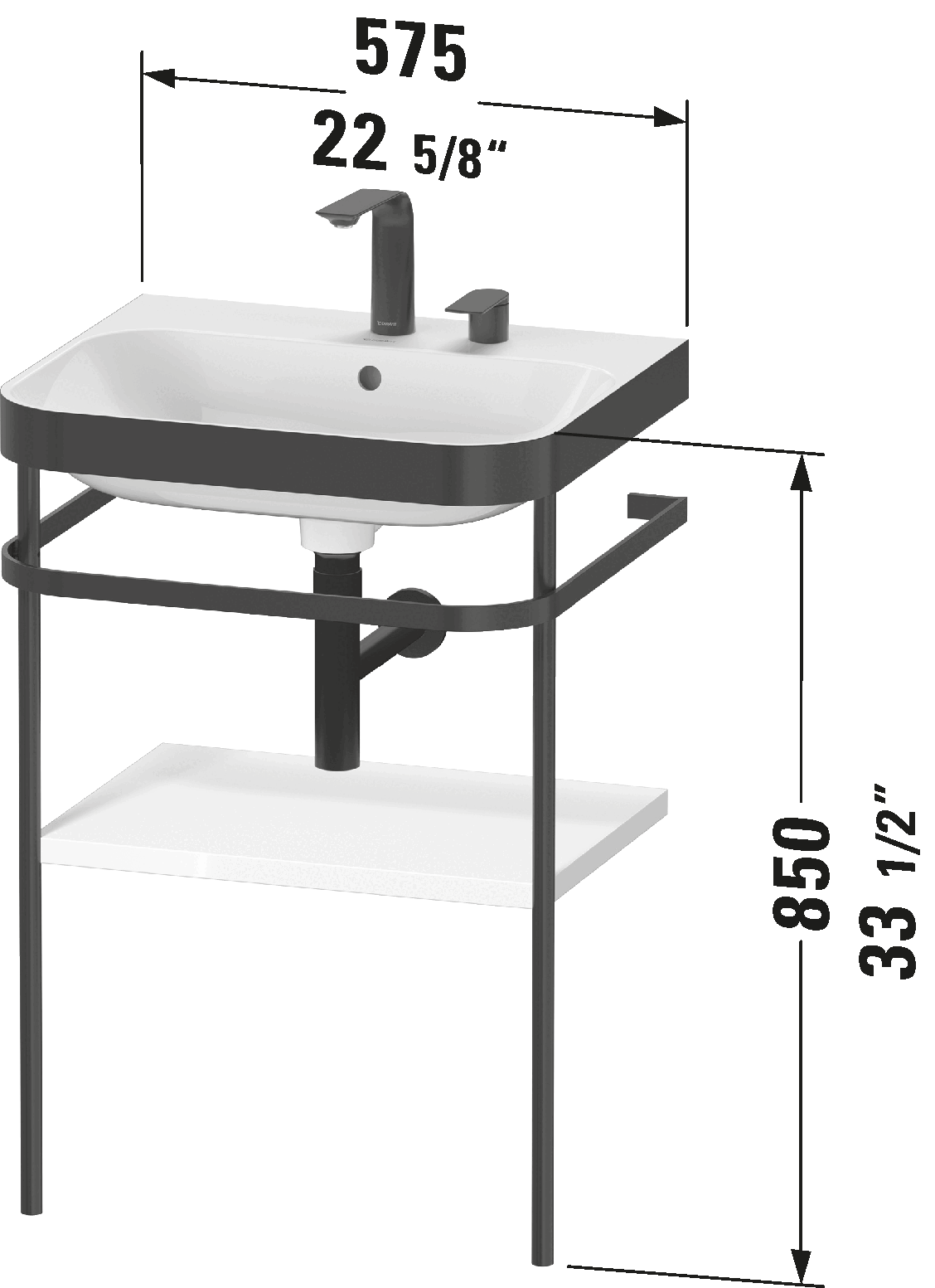Happy D.2 Plus c-bonded Console Sink