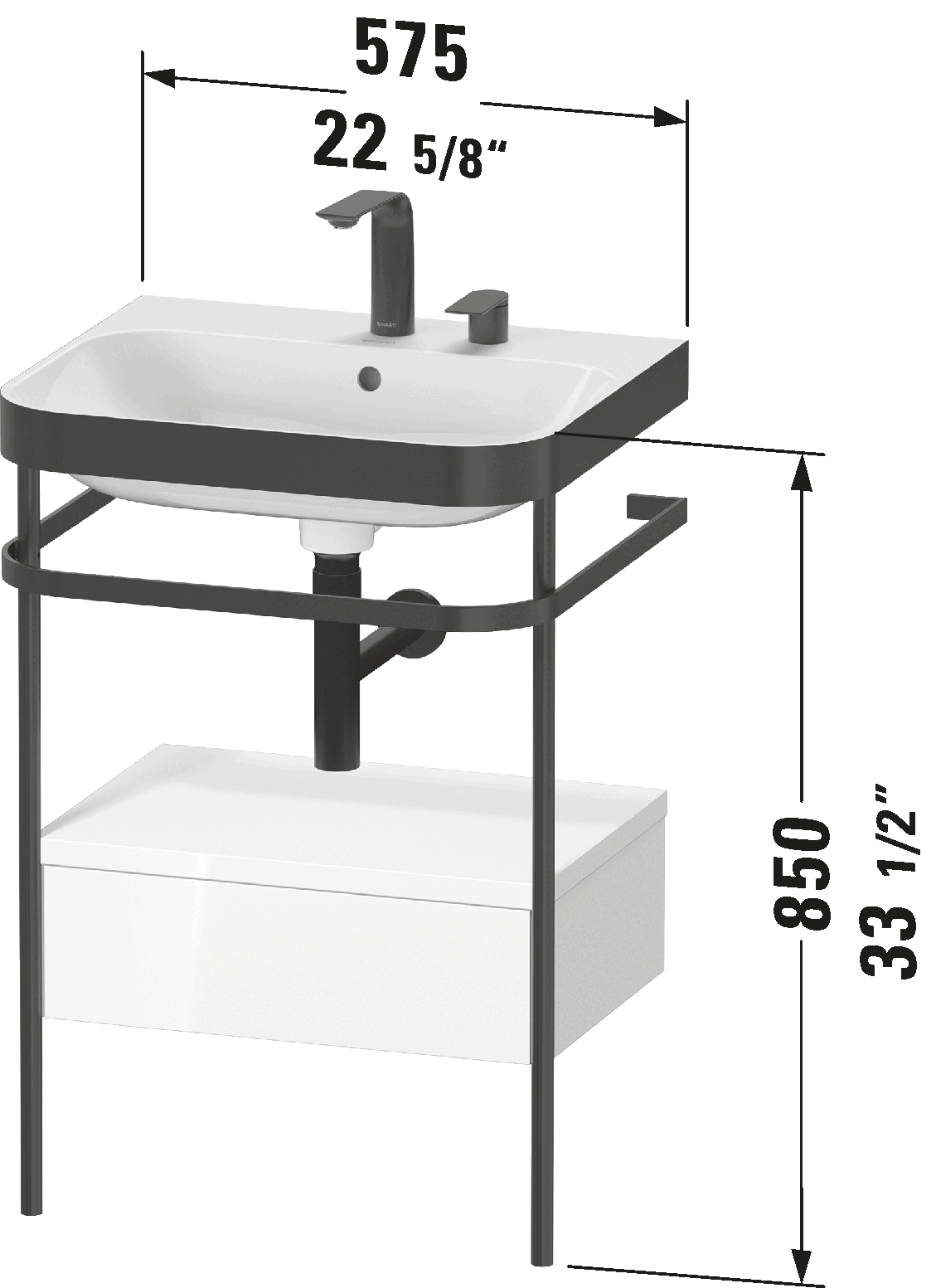Happy D.2 Plus c-bonded Console Sink