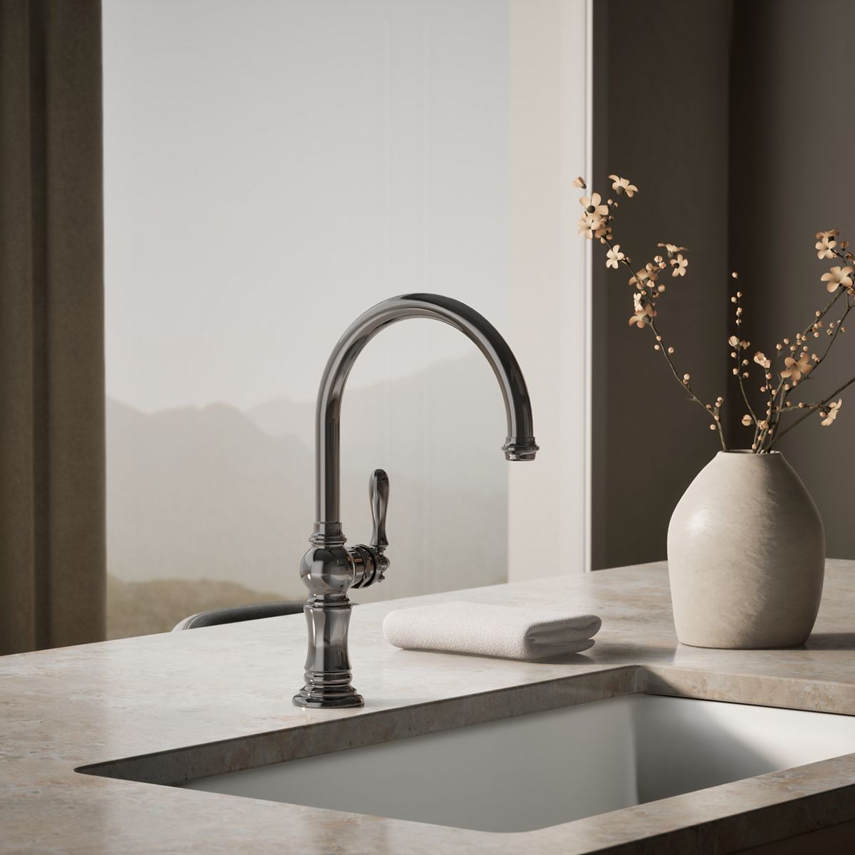 Artifacts® Single-handle kitchen sink faucet