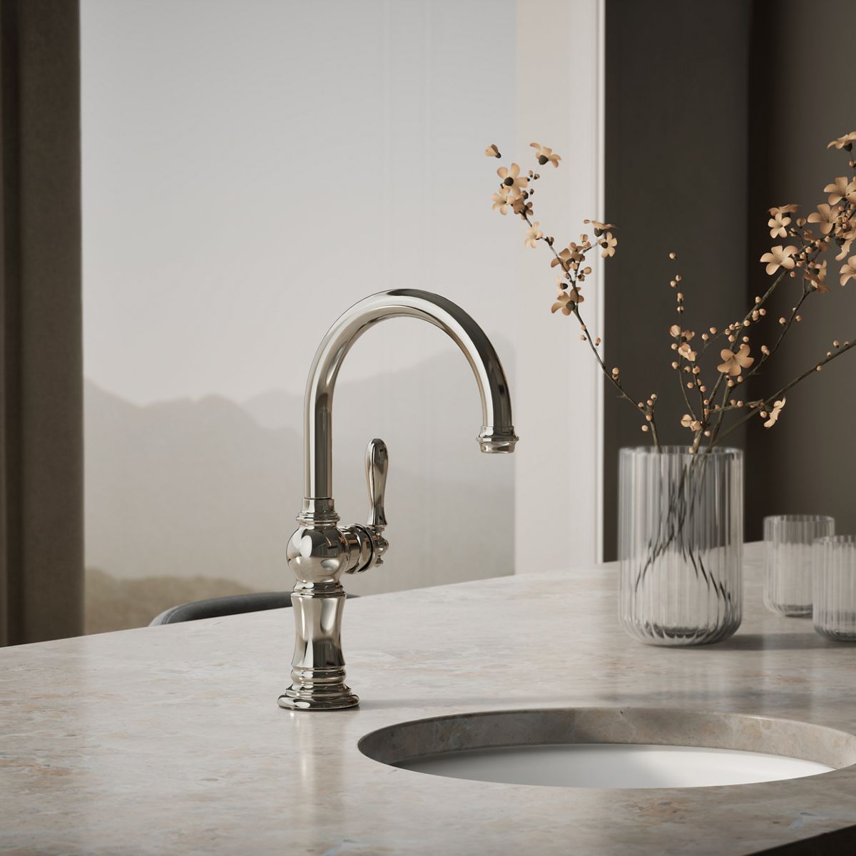 Artifacts® Single-handle kitchen sink faucet