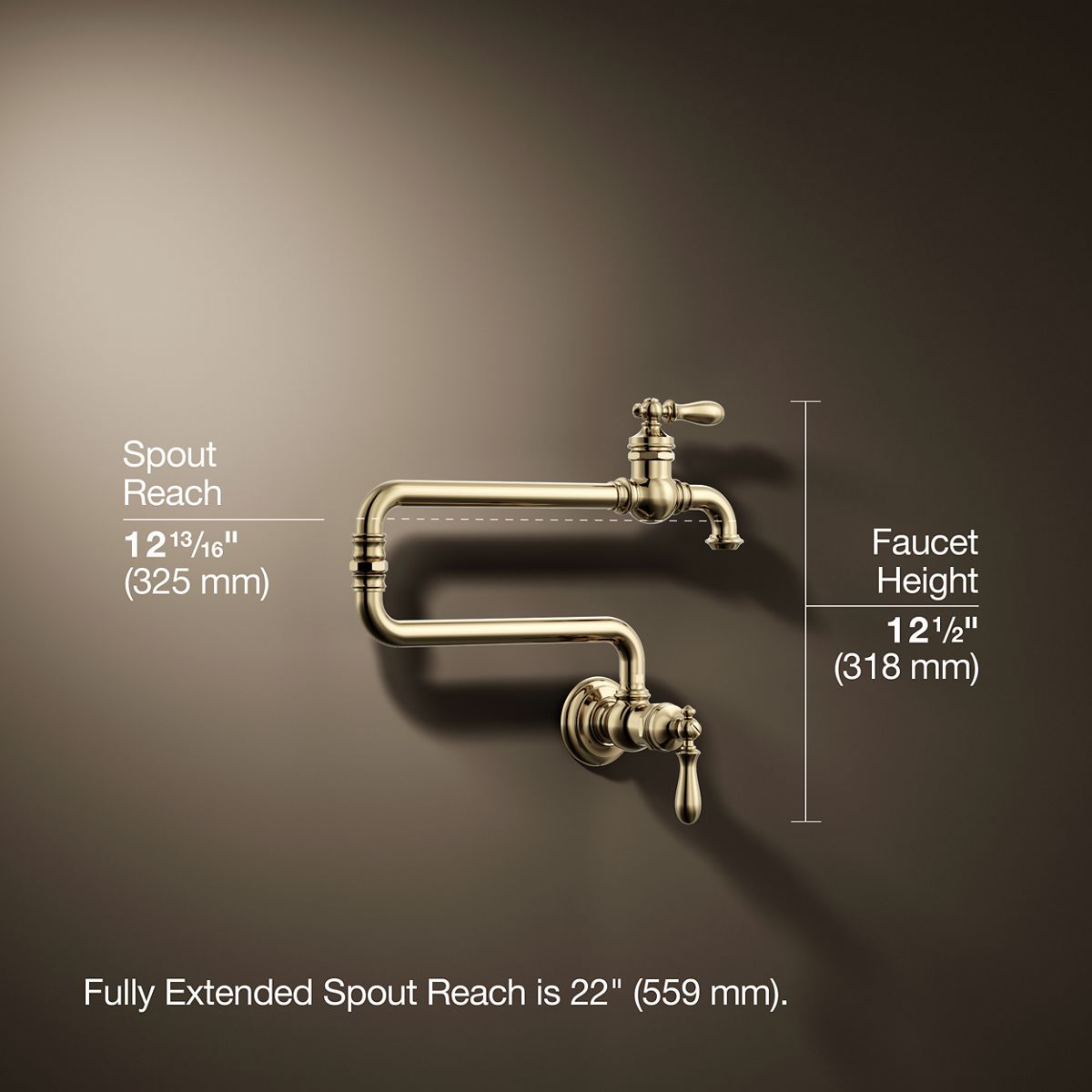 Artifacts® Wall-mount pot filler