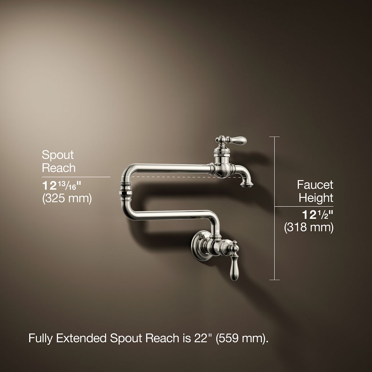Artifacts® Wall-mount pot filler