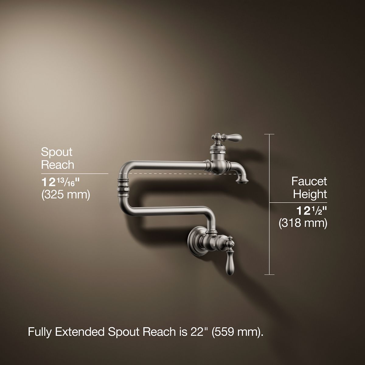 Artifacts® Wall-mount pot filler