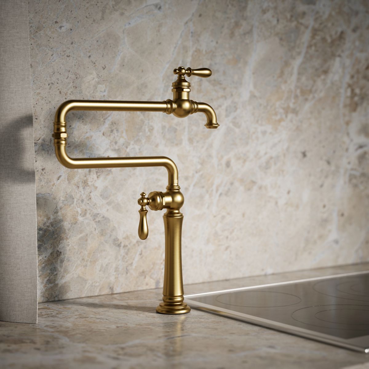 Artifacts® Deck-mount pot filler