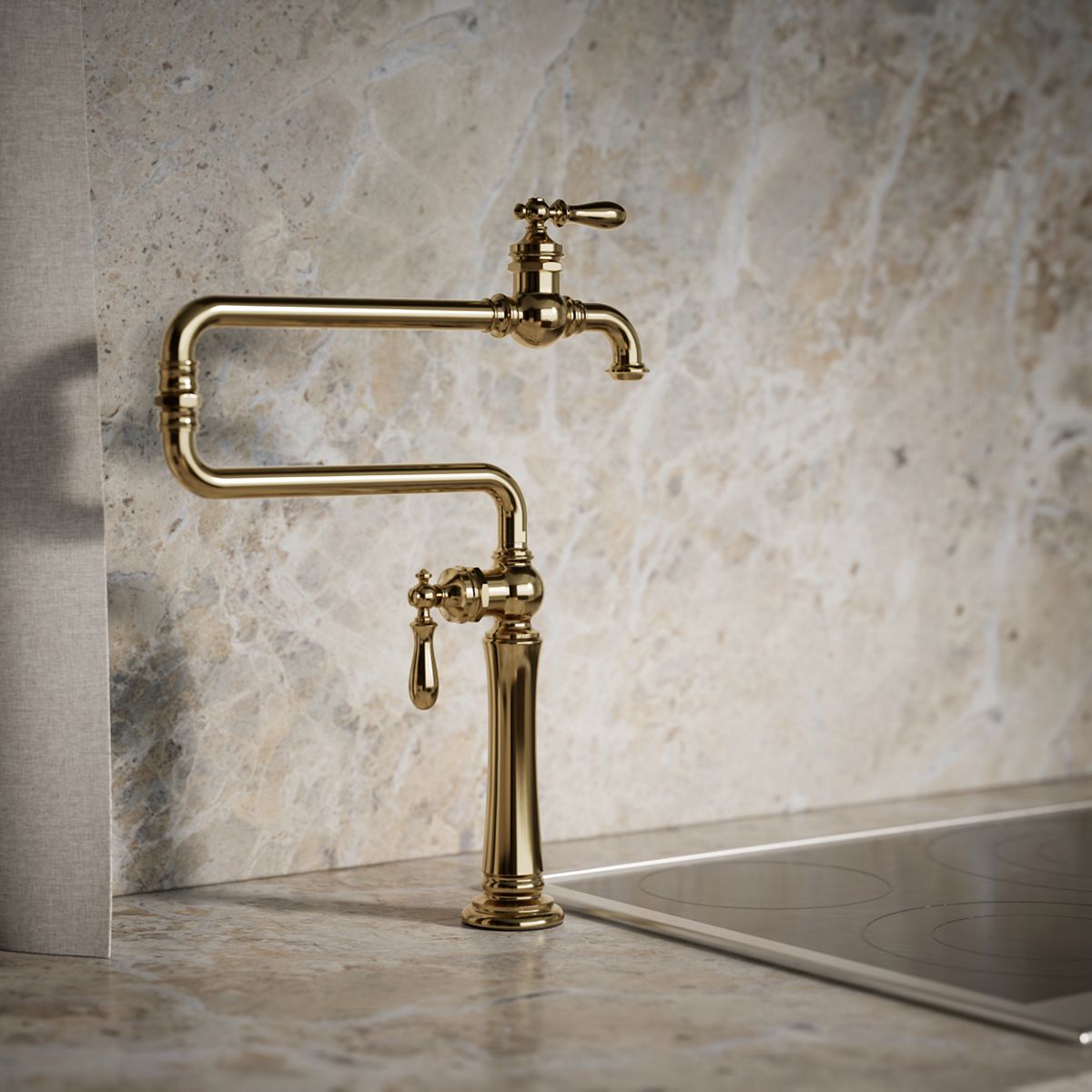Artifacts® Deck-mount pot filler