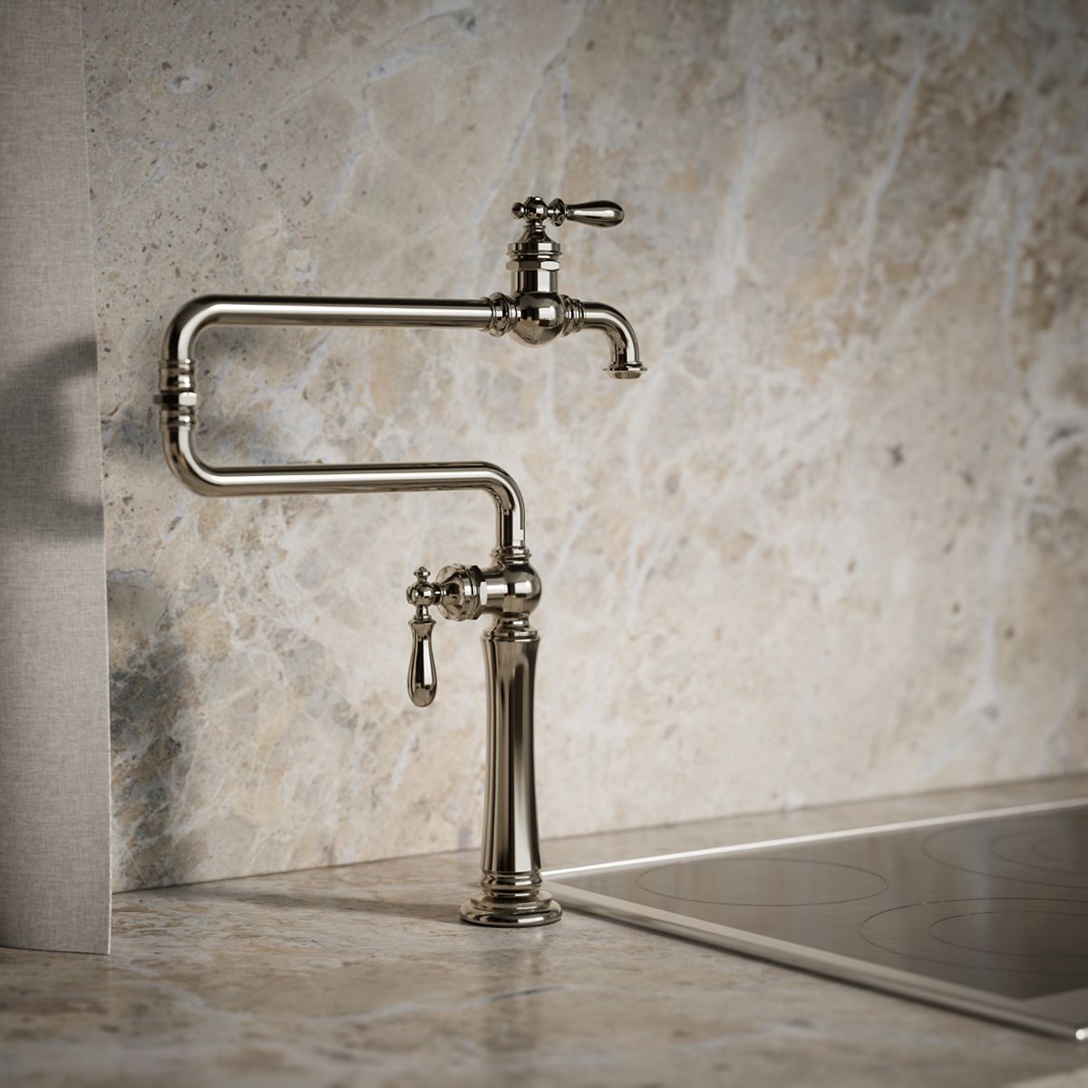 Artifacts® Deck-mount pot filler