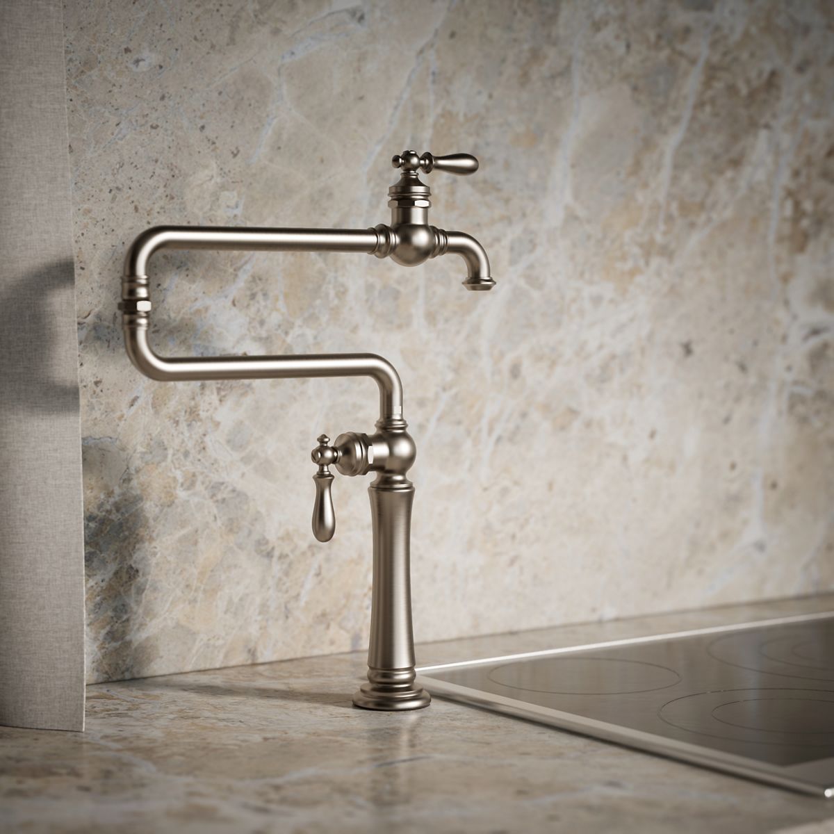 Artifacts® Deck-mount pot filler
