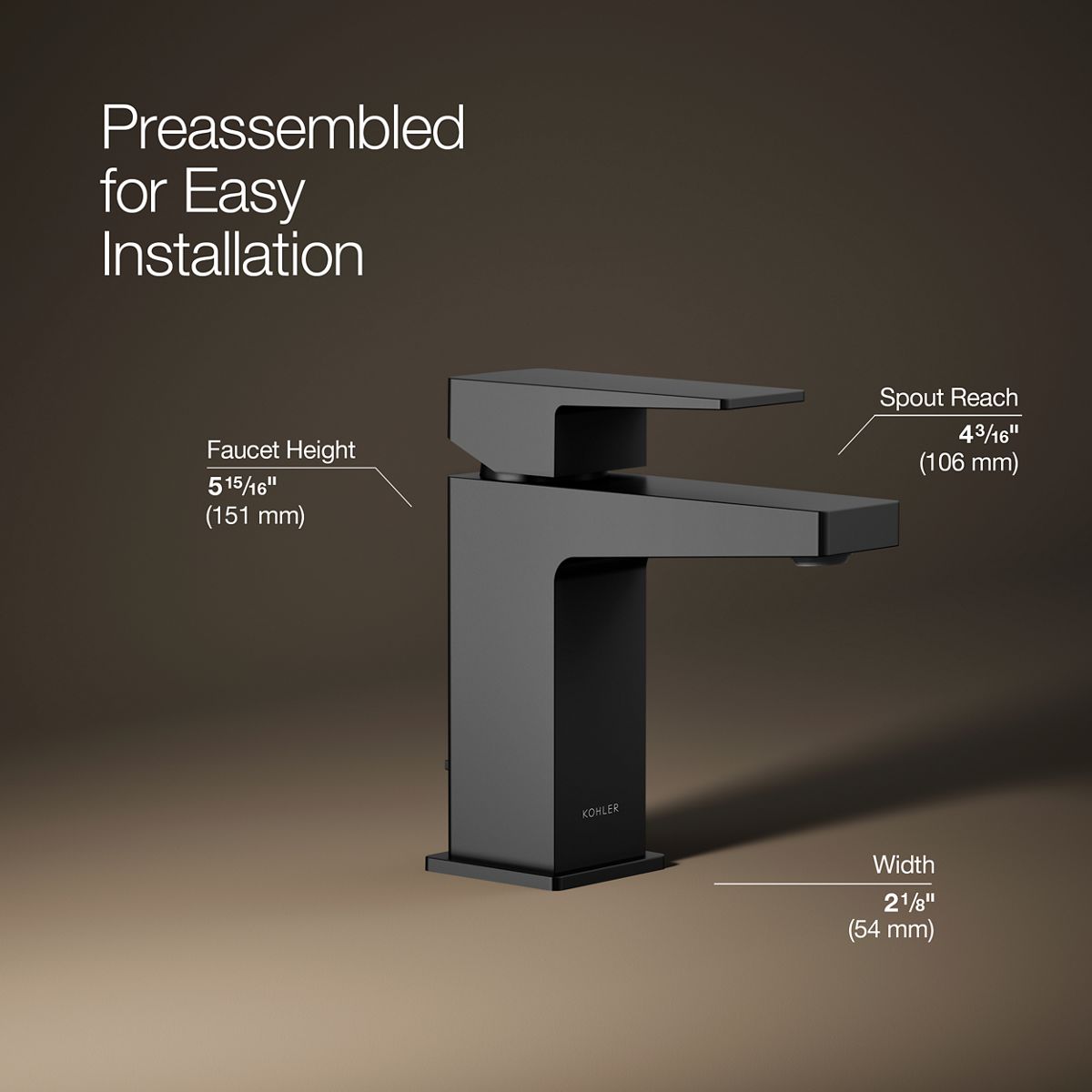 Honesty® Single-handle bathroom sink faucet, 0.5 gpm