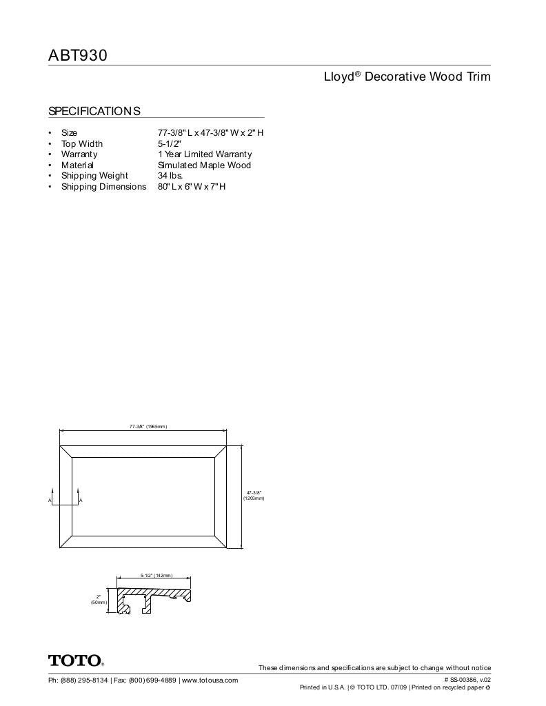 Lloyd Decorative Wood Trim Kit