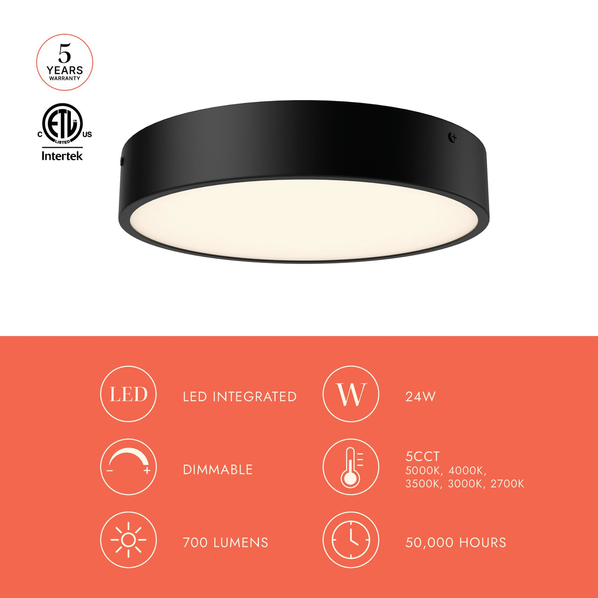 Alora Mood Adelaide 11-in Flush Mount