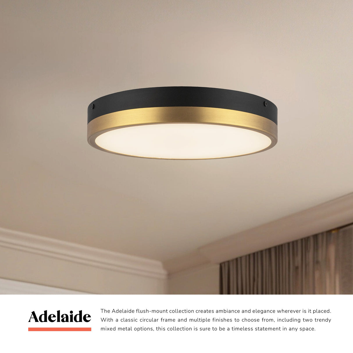 Alora Mood Adelaide 11-in Flush Mount