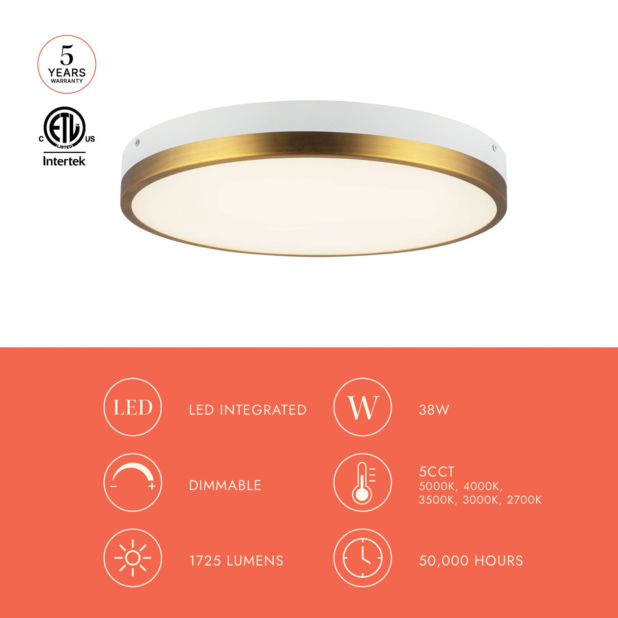 Alora Mood Adelaide 15-in Flush Mount