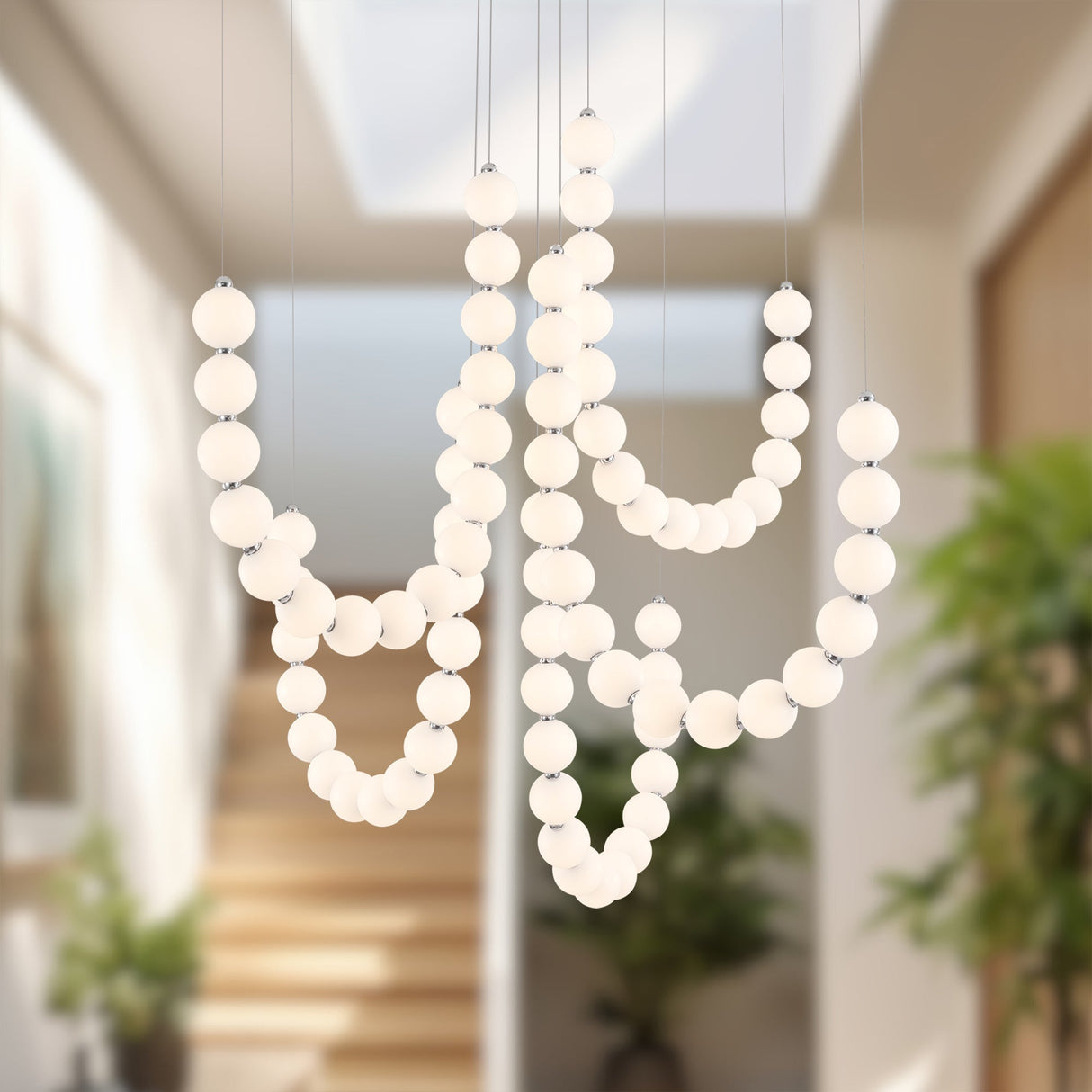 Alora Akoya 54-in 5-Head Chandelier