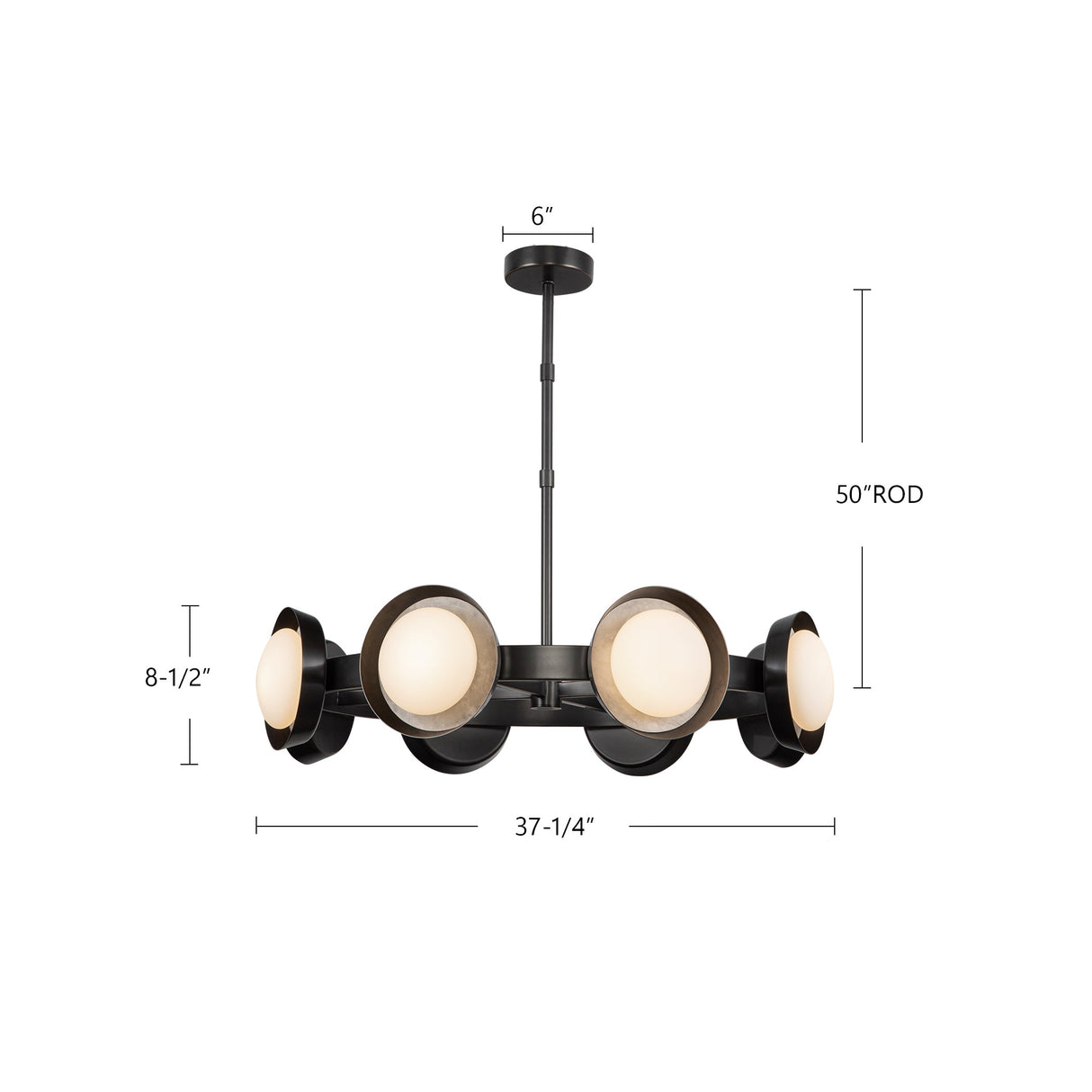 Alora Alonso 37-in Chandelier