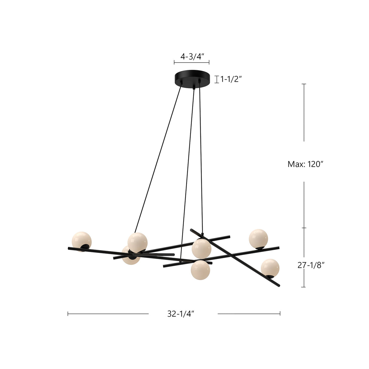 Kuzco Amara 54-in Chandelier
