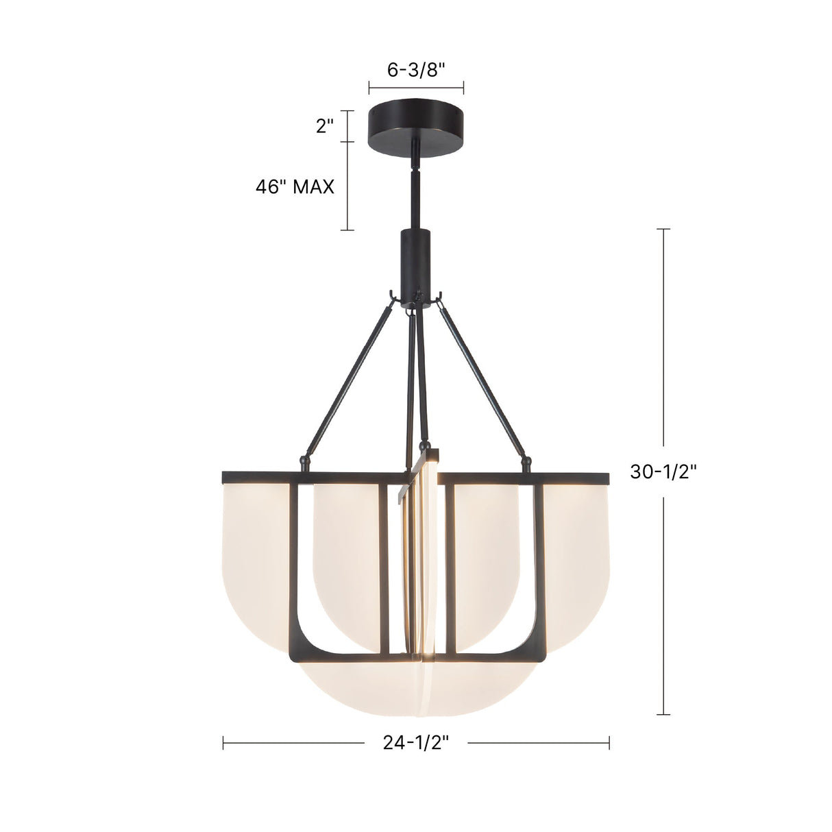 Alora Anders 24-in Chandelier