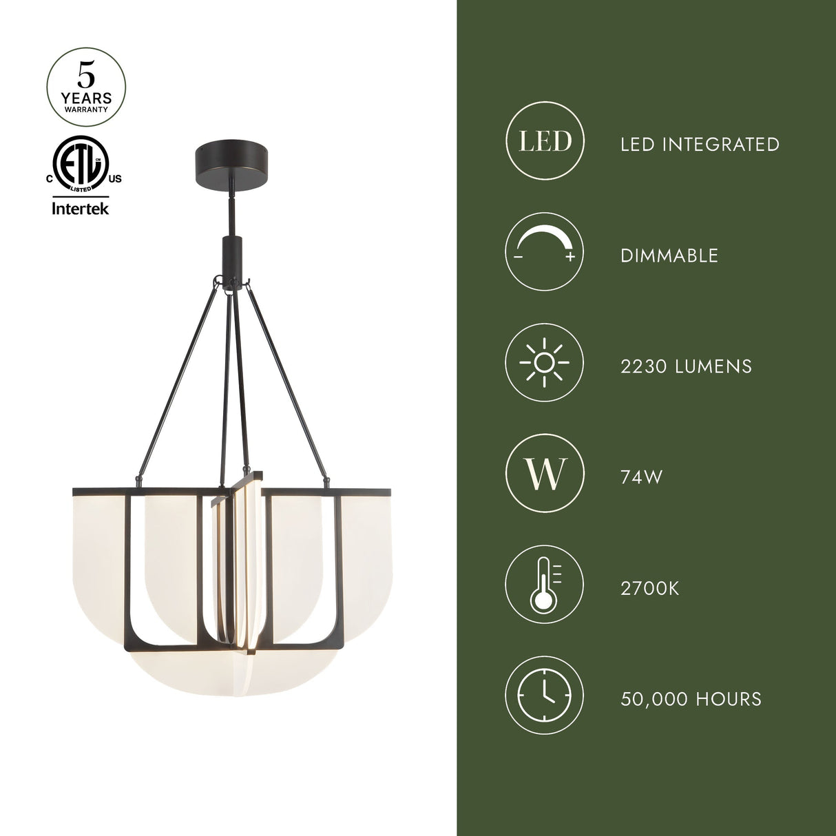 Alora Anders 29-in Chandelier