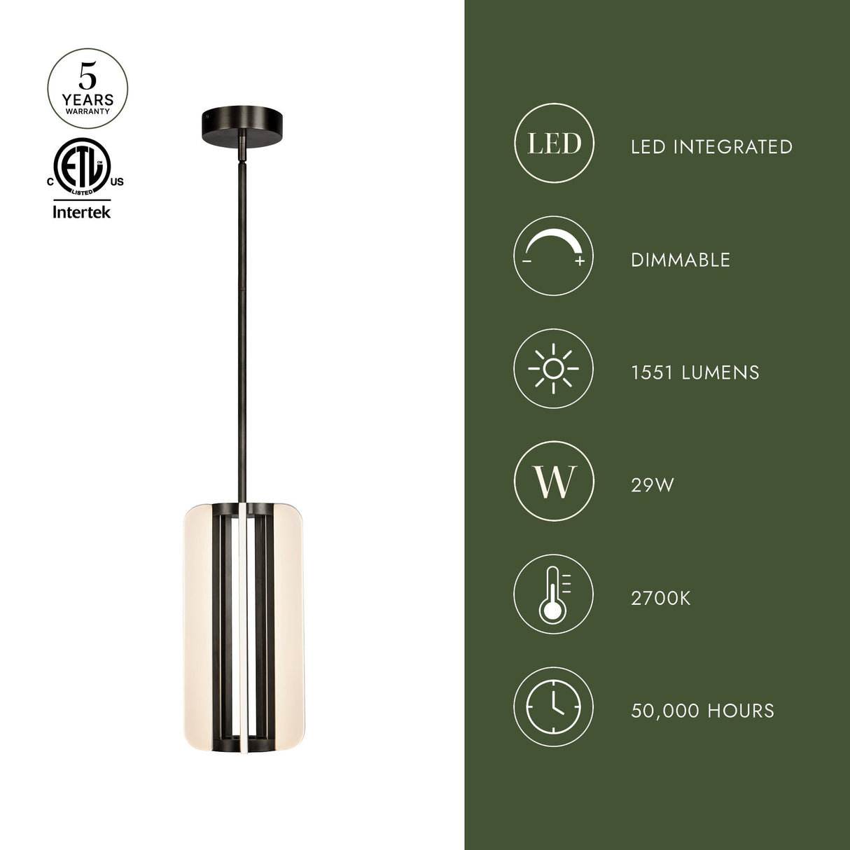 Alora Anders 7-in Pendant