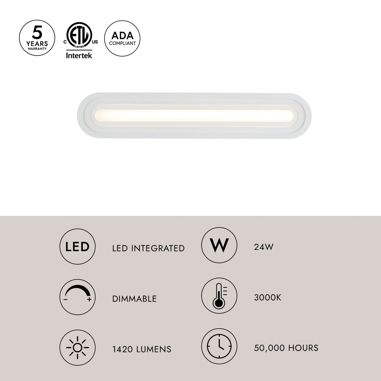 Kuzco Arco 24-in Vanity Light